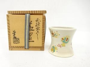 芳山造　色絵　宝尽くし　蓋置